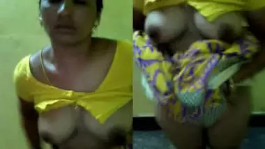 Super Hot Urvashi Bhabhi in Yellow Saree n Bindi Leaked Video wid Audio