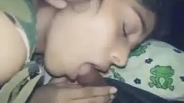 Horny Indian GF giving blowjob to BF